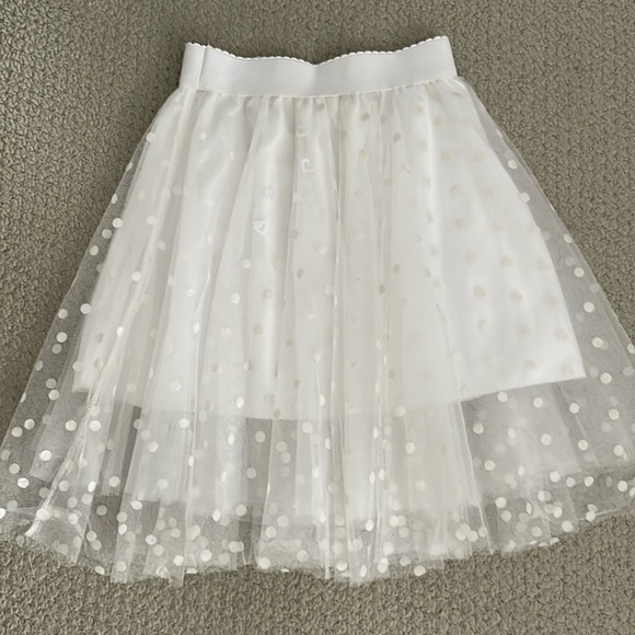 one star Dresses & Skirts - White Tulle Skirt with Polka Dots